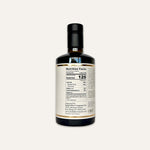 Nutrition facts label on a bottle of Oliváki Greek Extra Virgin Olive Oil by Small Olive